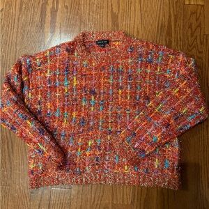 Colorful tinsel sweater